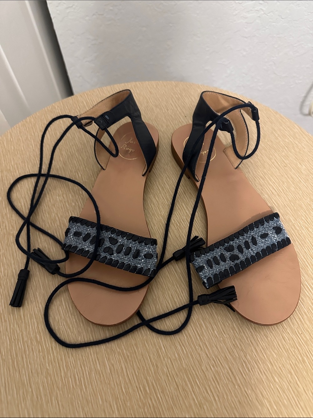 Jack Rogers Tie Up Sandal Size 8